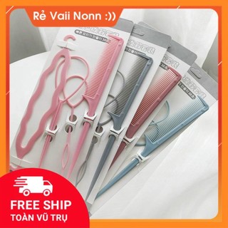 . set 4 dụng cụ tạo kiểu tóc kèm lược daifeni khobhongiatothqtn