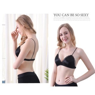 Áo Bra Nữ Lụa Phi Bóng Satin Hai Dây 263