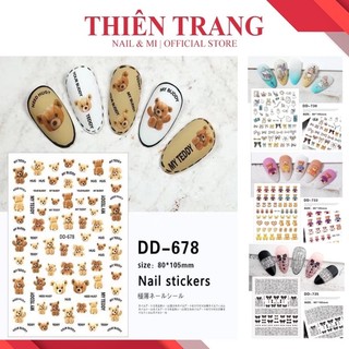 Sticker dán móng đủ mẫu - sticker trang trí móng chuyên dụng - sticker dán móng đủ kiểu