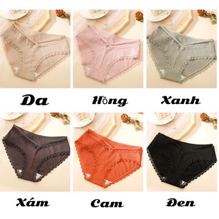 Quần Lót Nữ Cotton Ren,quần Chip Sexy thiết kế dây đan ngang gợi cảm 027