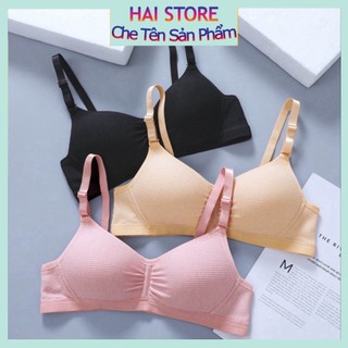 Áo Lót Nữ Cotton Cao Cấp Không Gọng Mỏng Nâng Ngực 136