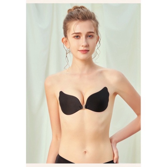 Áo Dán Silicon Nâng Ngực Tạo Khe Hình Cánh Tiên Cài Trước P15