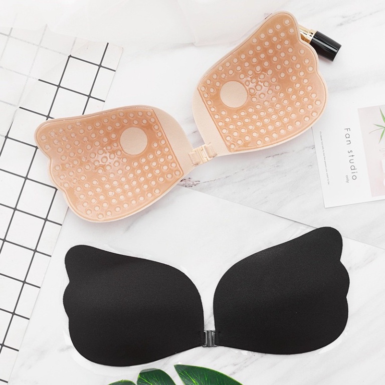 Áo Dán Silicon Nâng Ngực Tạo Khe Hình Cánh Tiên Cài Trước P15