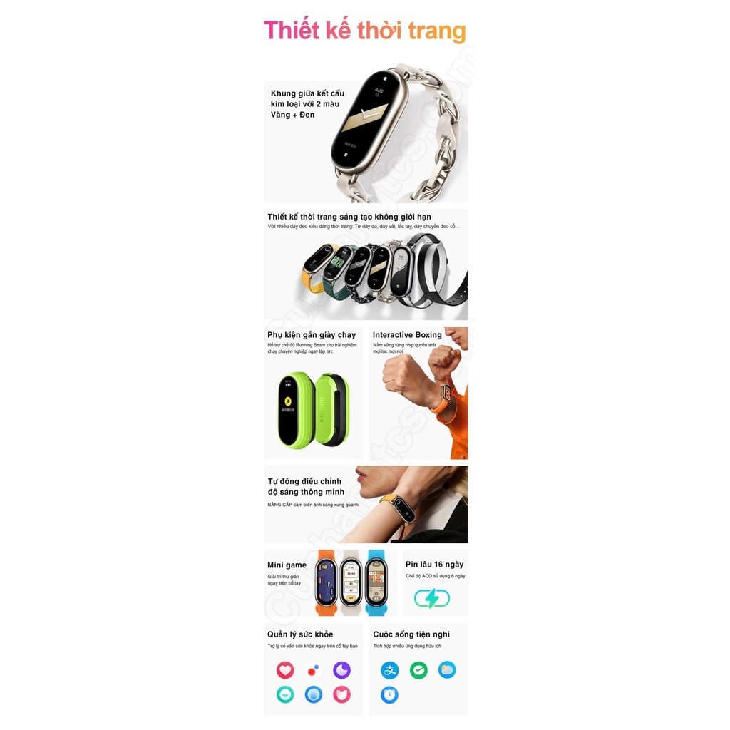 Vòng Đeo Tay Thông Minh XM MiBand 8 – New 2023
