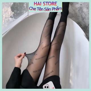 Quần tất balenciaga siêu hot dai trong - quần tất in chữ