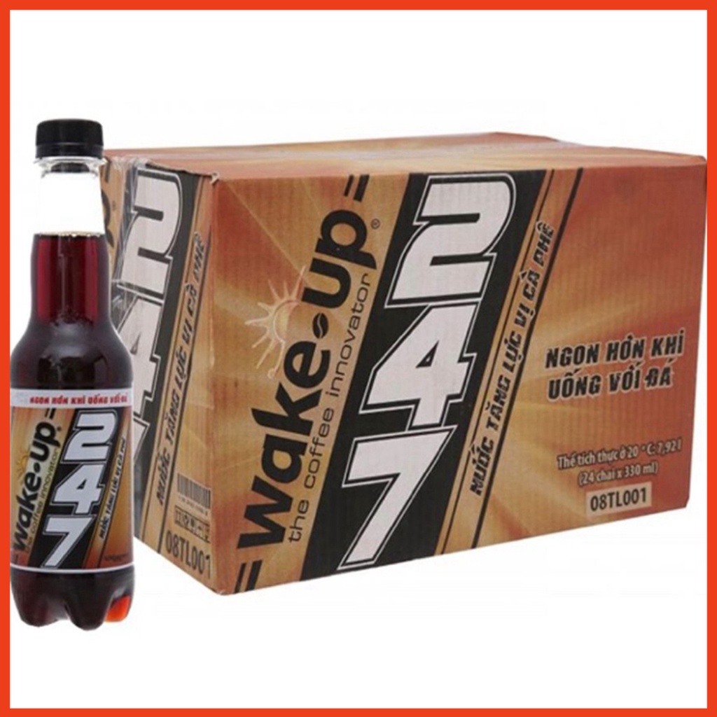 Nước Tăng Lực 247 Wake -Up Lốc6 Chai 330ml (Chính hãng)