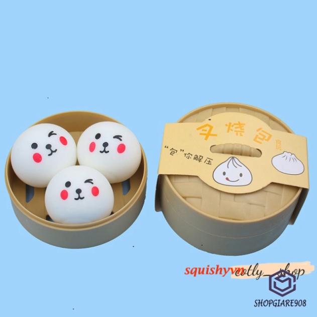 ⚡ FULL HỘP TRE ⚡Đồ chơi Squishy Mochi dễ thương,mềm bánh bao trung thực mượt mà giảm stress co giãn đàn hồi co dãn ngộ n