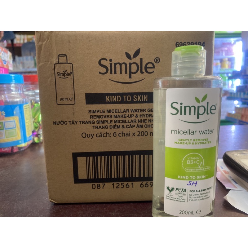 Nước tẩy trang Simple Micellar