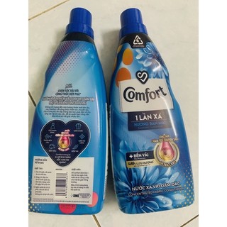Hcm-nước xả vải 1 lần comfor nắng mai 800ml