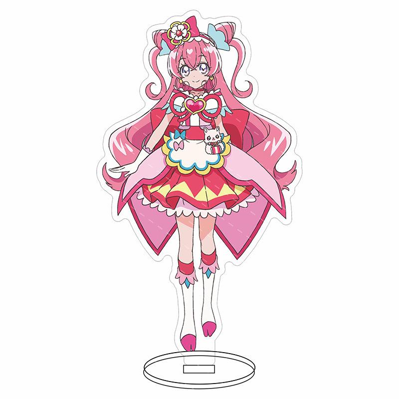 Mở Bầu Trời!Pretty Cure Big Hill Đồ Chơi Trang Trí Acrylic Màu Cầu Vồng Đứng True Yunagi Wing