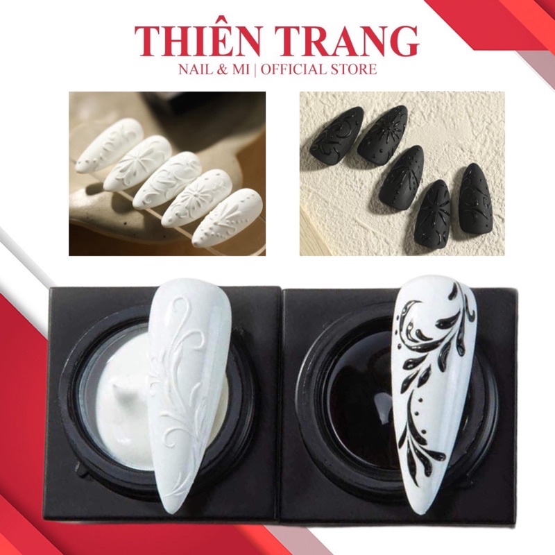 Gel vẽ nổi đen - trắng siêu hottt