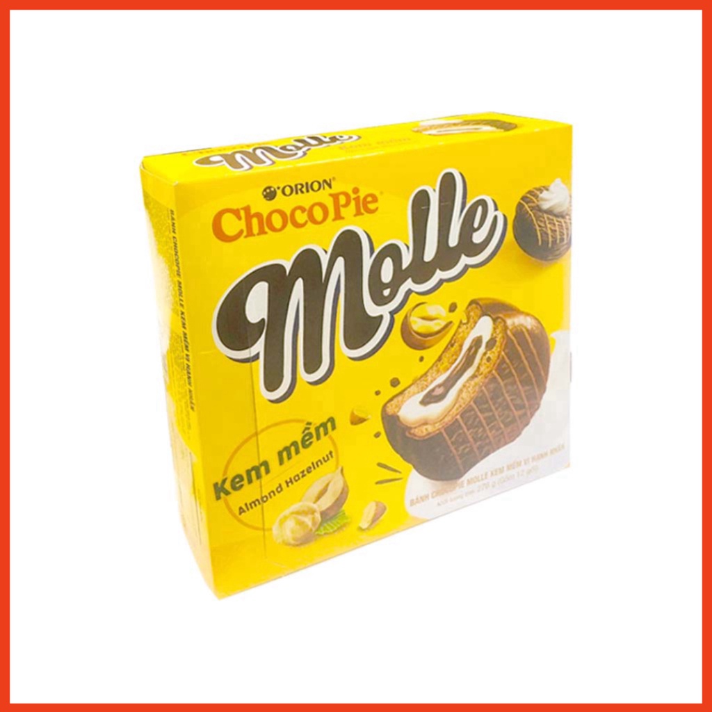 Bánh Chocopie Molle Kem Mềm Vị Hạnh Nhân