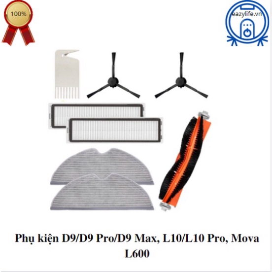 Phụ kiện Robot Hút Bụi Xiaomi Dreame D9/D9 Pro/D9 Max, L10/L10 Pro, Mova L600 ..