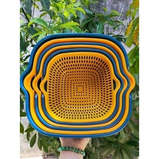 Bộ set 6 món thau rổ