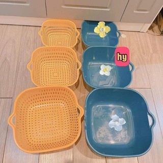 Bộ set 6 món thau rổ