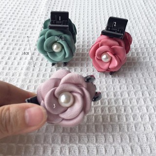 Kẹp tóc càng cua 3 răng hoa vải lụa RYA 71497