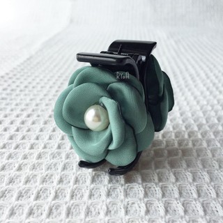 Kẹp tóc càng cua 3 răng hoa vải lụa RYA 71497