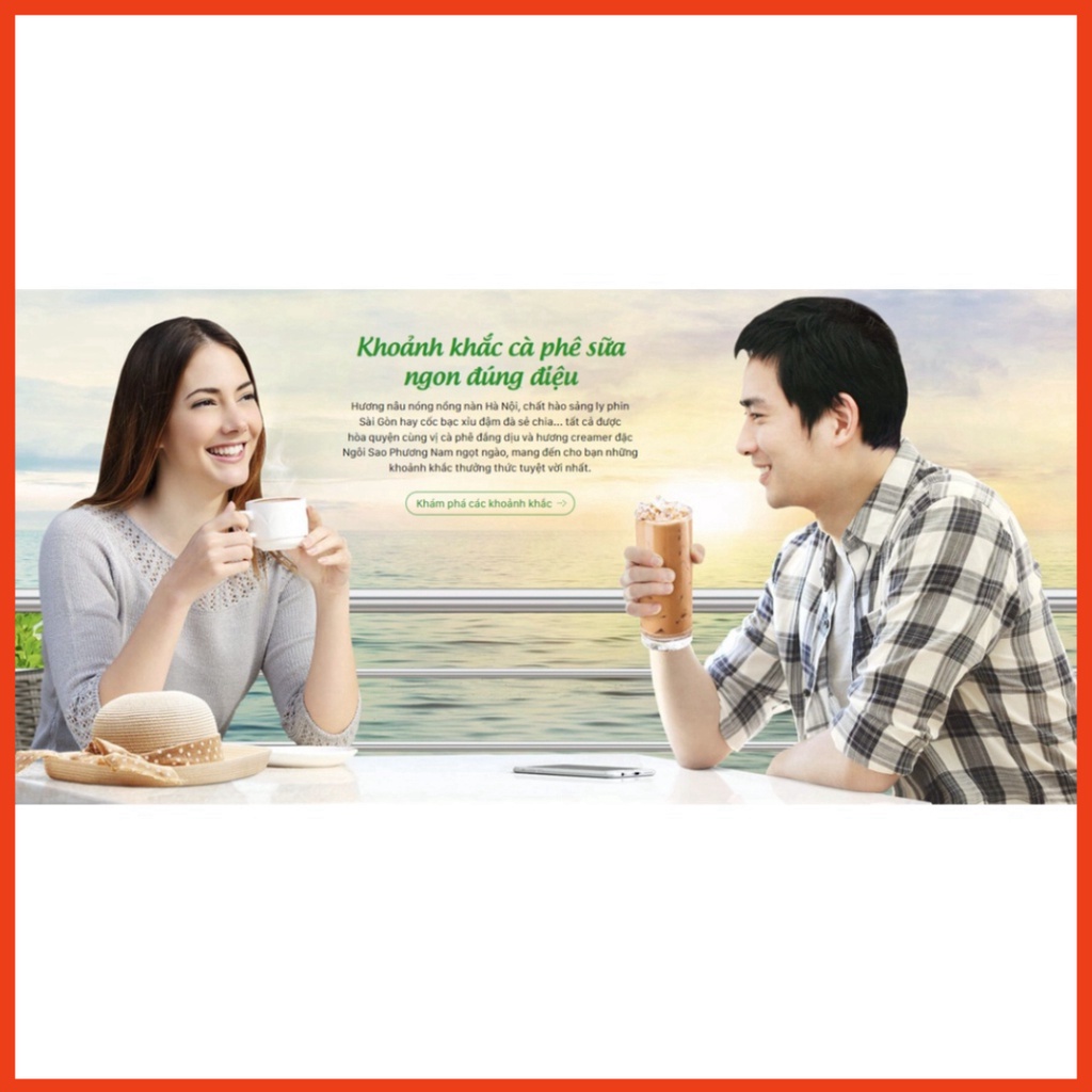 Sữa đặc có đường Ngôi Sao Phương Nam xanh biển - Hộp giấy 1284g