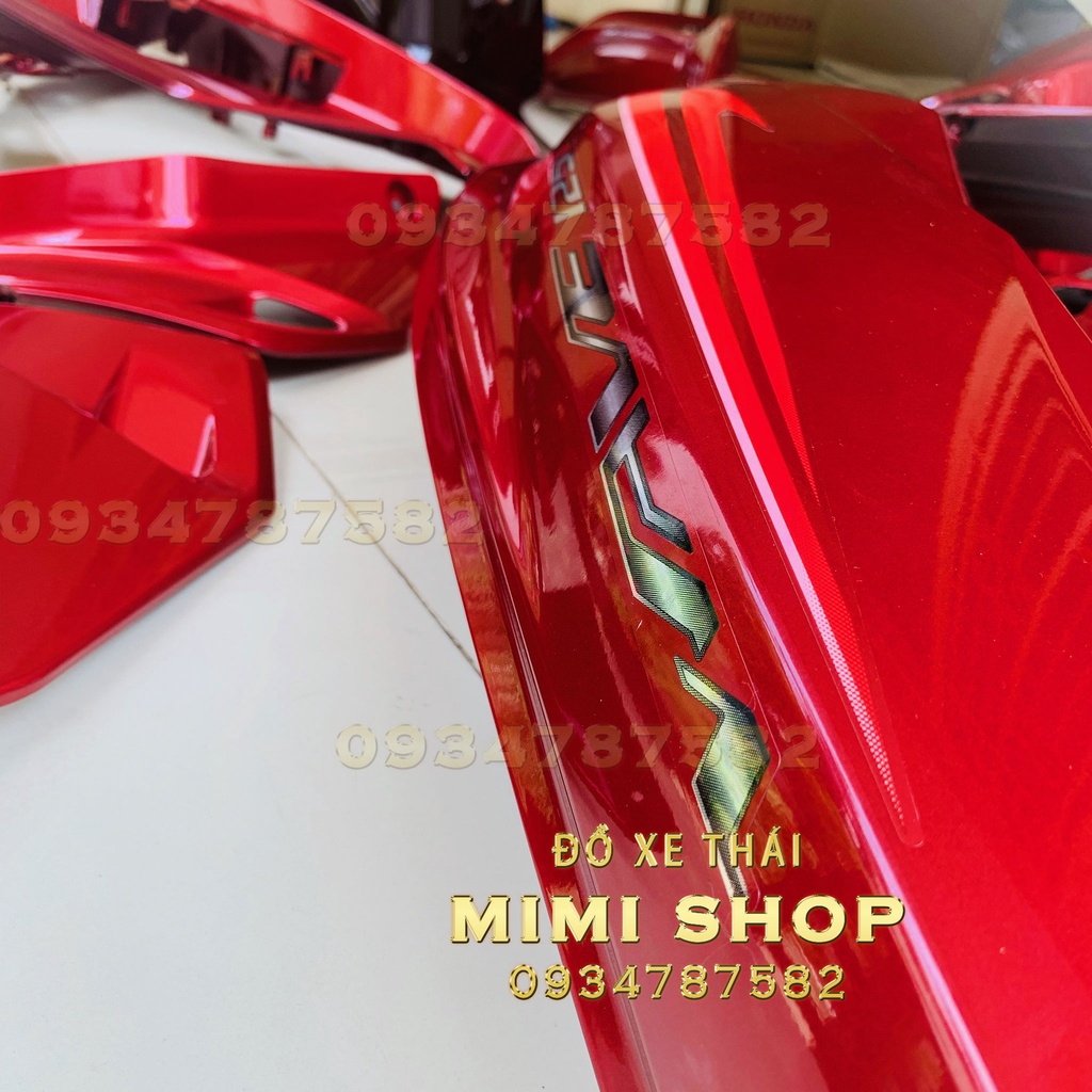 FULL BỘ ÁO 12 MÓN WAVE125 I 2021 MÀU ĐỎ (FU LED) HONDA THÁI LAN (1 Bộ) | SET-AO-WAVE125I-LED-2021-DO 3