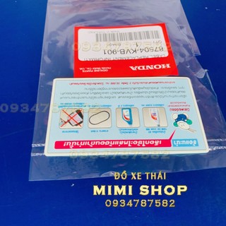 Tem yên xe click thái 110 honda click110i lan | 87504-kvb-901 3