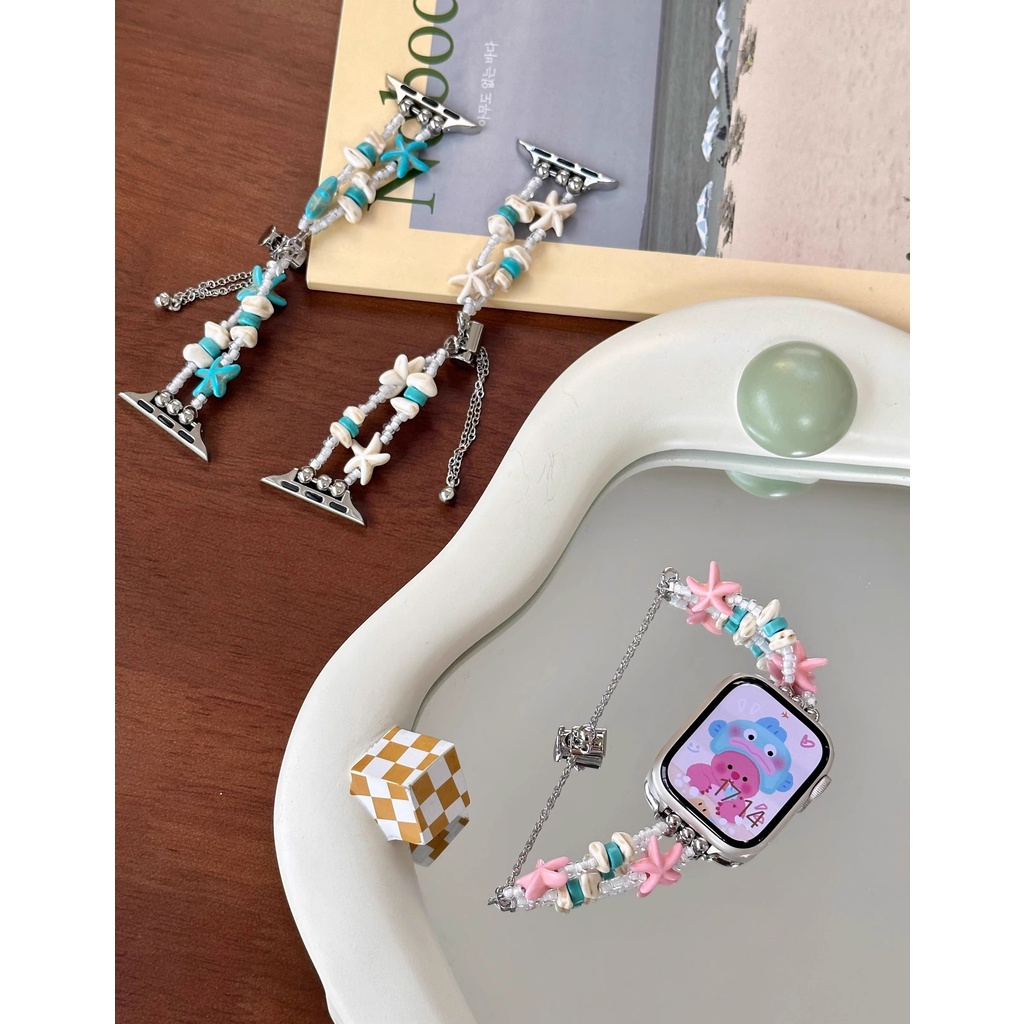 Dây đeo cho apple watch band 44mm ultra 49mm 45mm 38 thiết kế sang trọng cho nữ vòng đeo tay iwatch series 8 7 se 6 5 4