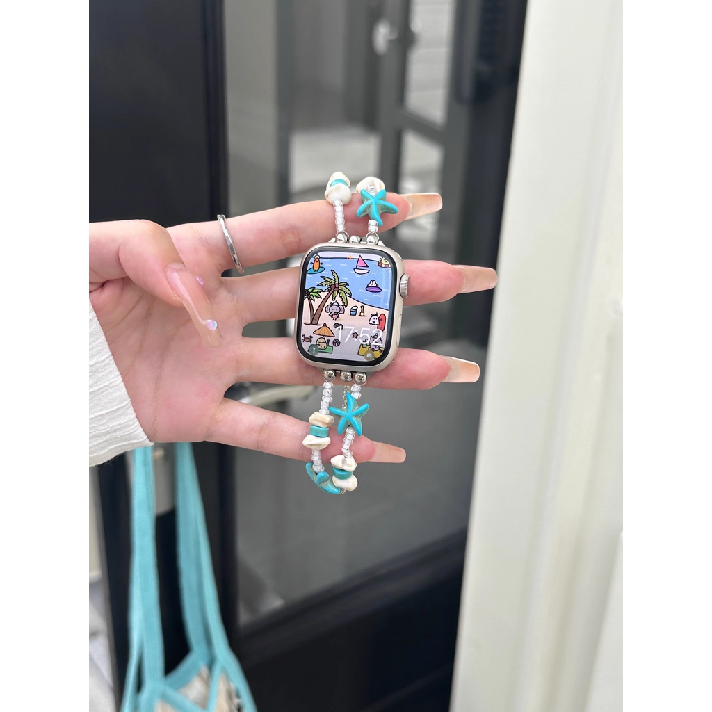 Dây đeo cho apple watch band 44mm ultra 49mm 45mm 38 thiết kế sang trọng cho nữ vòng đeo tay iwatch series 8 7 se 6 5 4