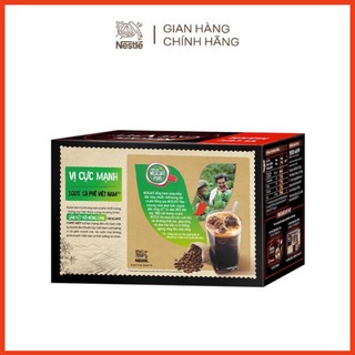 Cà phê đen hòa tan NESCAFÉ Café Việt Cà phê đen đá (Hộp 15 gói x 16g) (Chính hãng)