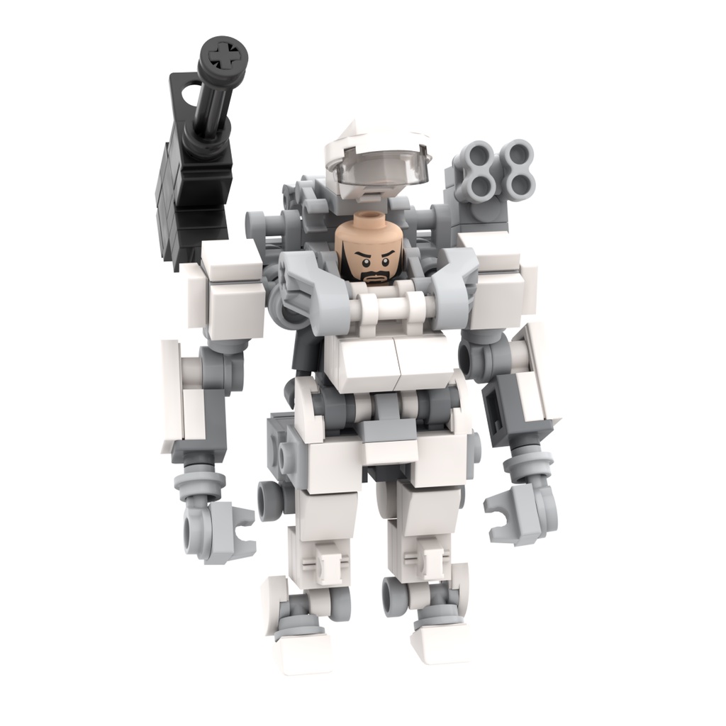 Đồ Chơi Lắp Ráp robot Quân Đội Trung Hoa Có Thể Mang Theo Người Ngoài Xương Nhỏ mecha