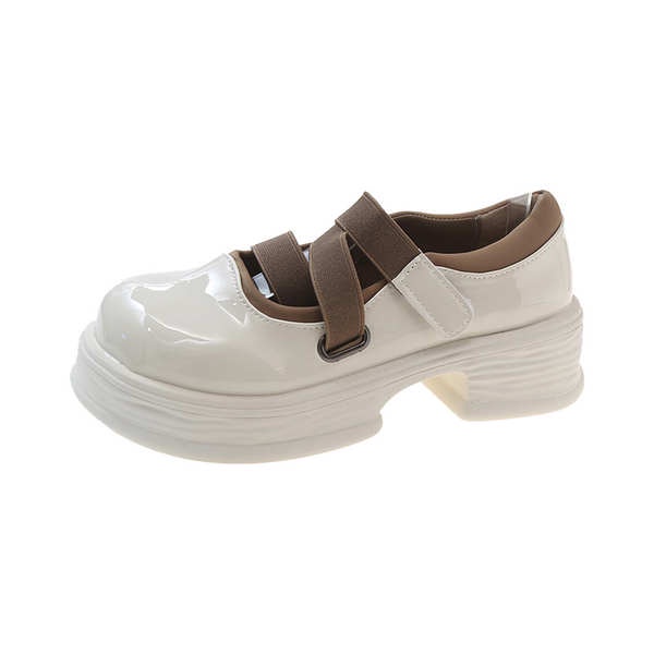 Giày Búp Bê Đế Dày Phong Cách Mary Jane Pháp Cho Nữ