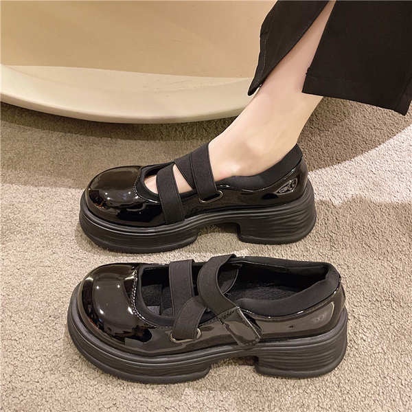 Giày Búp Bê Đế Dày Phong Cách Mary Jane Pháp Cho Nữ