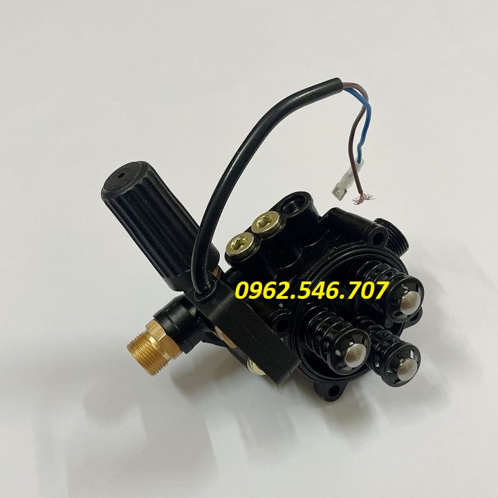 Bộ đầu bơm máy rửa xe mini có chỉnh áp và Kèm Rơ Le Điện, máy xịt rửa xe gia đình