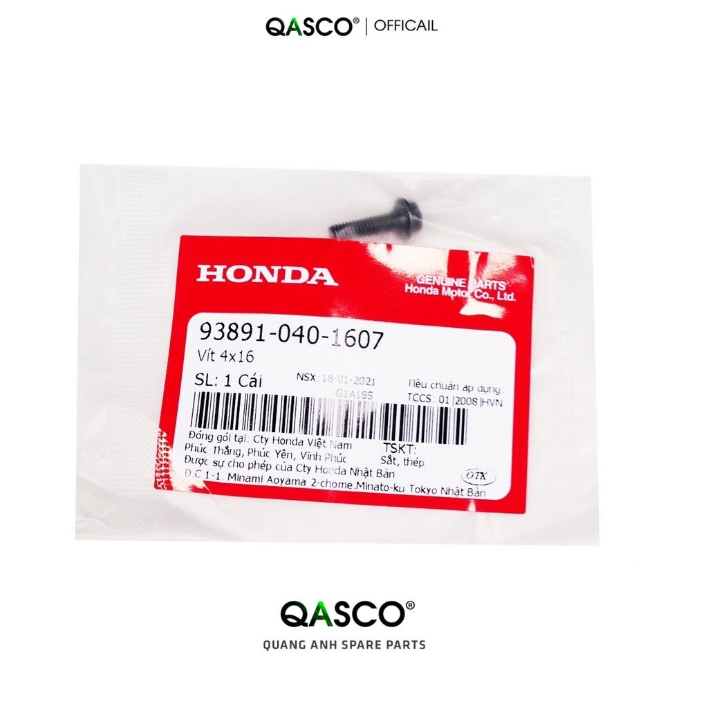 (938910401607)Vít HONDA nhiều dòng xe 4x16 (859)