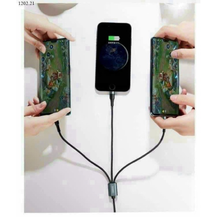 DÂY SẠC 3 ĐẦU CHÍNH HÃNG REMAX