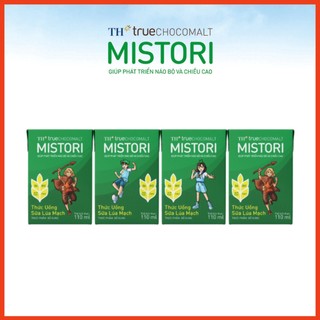 Sữa lúa mạch TH True Chocomalt Mistori 110ml Thùng 48 hộp thức uống (Chính hãng)