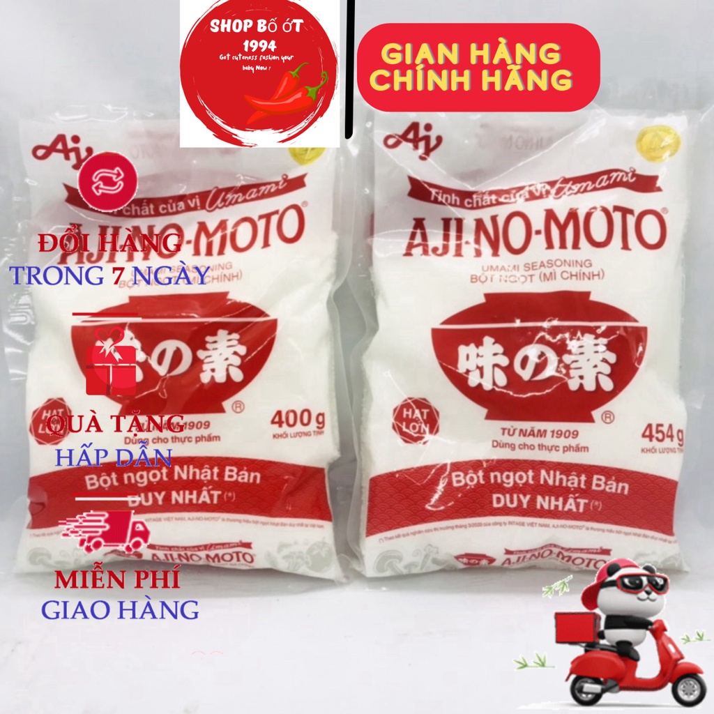 mì chính,Bột Ngọt Ajinomoto 400g/454g Cánh To Shop Bố Ớt