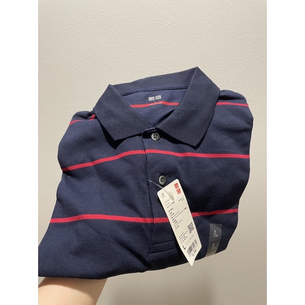 Áo polo sọc Uni tag nhật