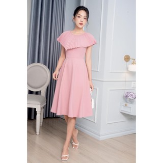 Đầm dáng xòe, cổ dập ly mmoutfit da1222559
