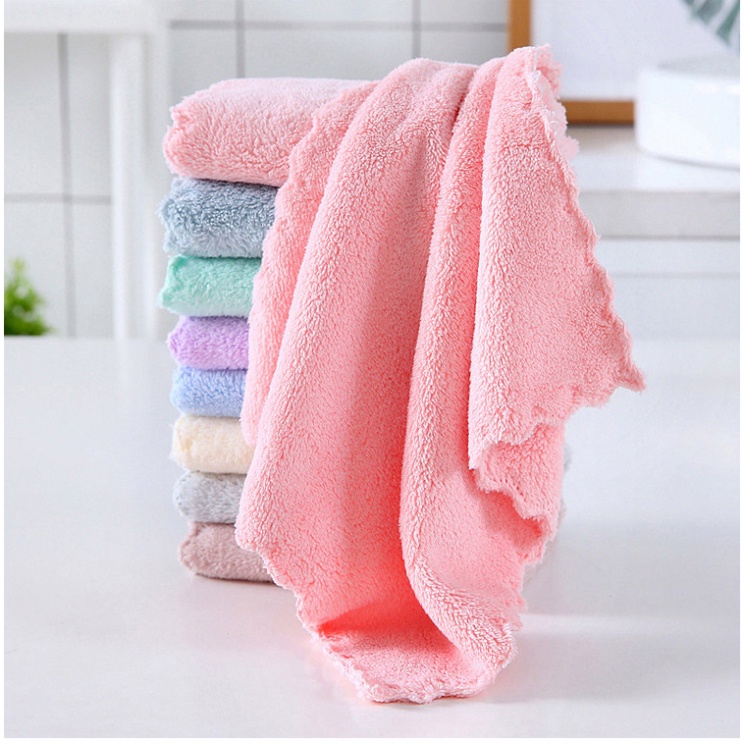 Khăn gấu kèm túi món quà kt 30*30cm có đèn lập loè fairy light đẹp mắt Hy Hy Store