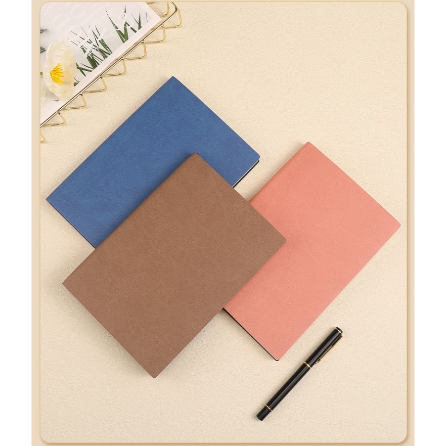 Bộ món quà sổ da Pu và chữ ký thời thượng có hộp túi quà sang trọng- được in logo riêng theo yêu cầu Hy Hy Store