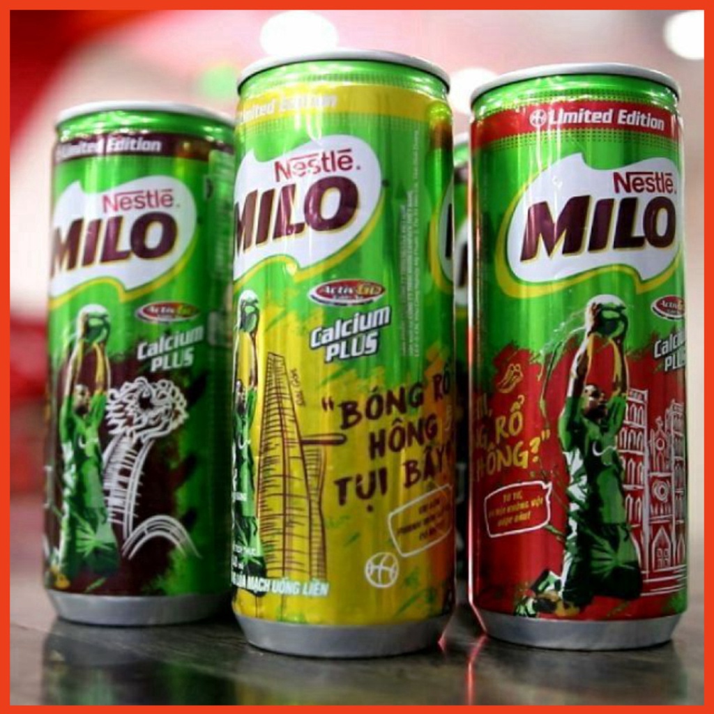 Thức uống lúa mạch uống liền Milo Active Go lon 240ml (Chính hãng)