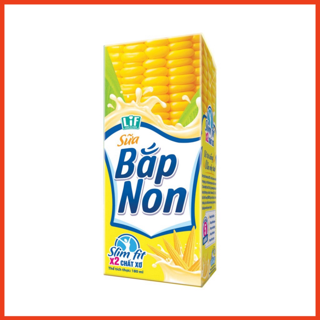 Sữa Bắp Non Thùng 24 Hộp x 180ml