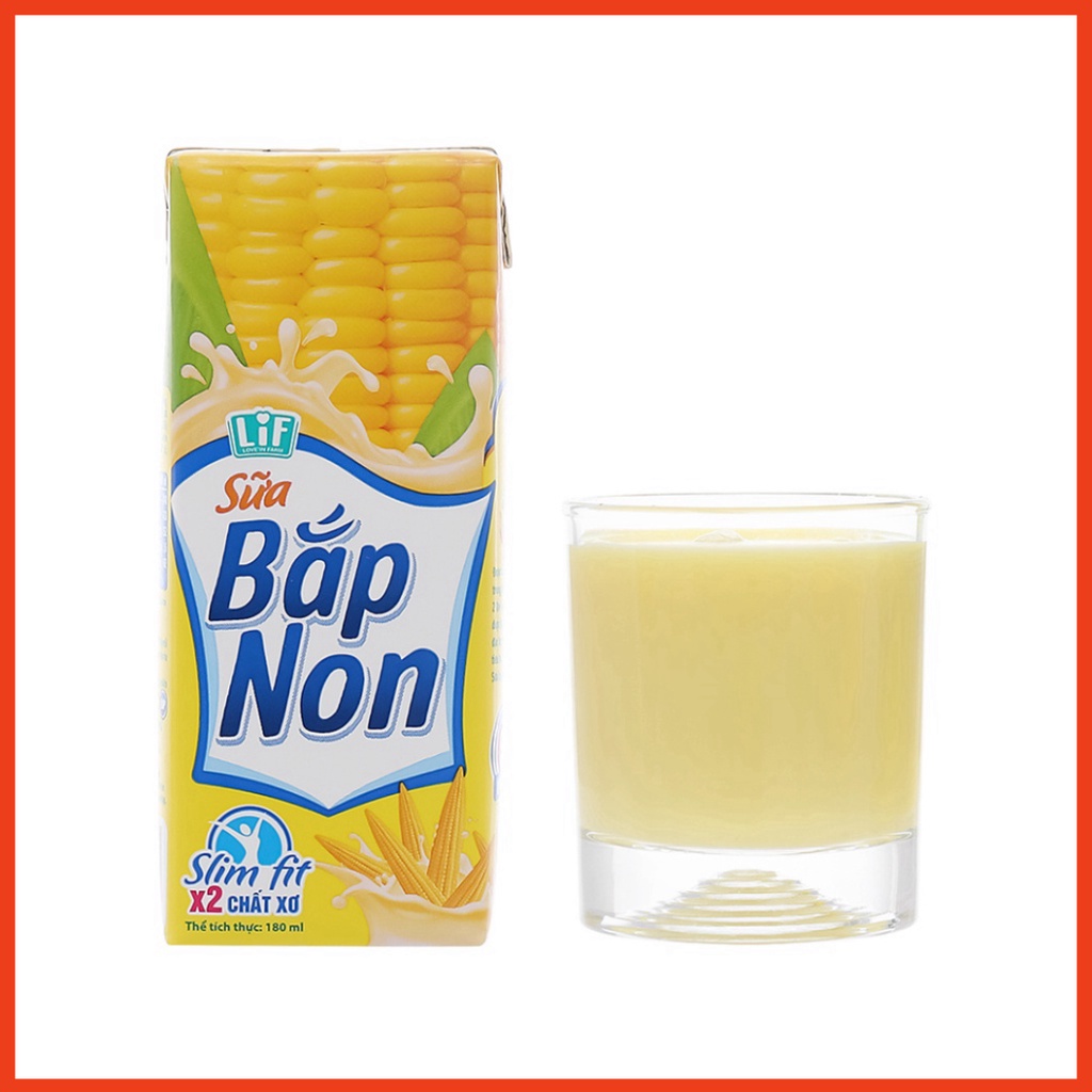 Sữa Bắp Non Thùng 24 Hộp x 180ml