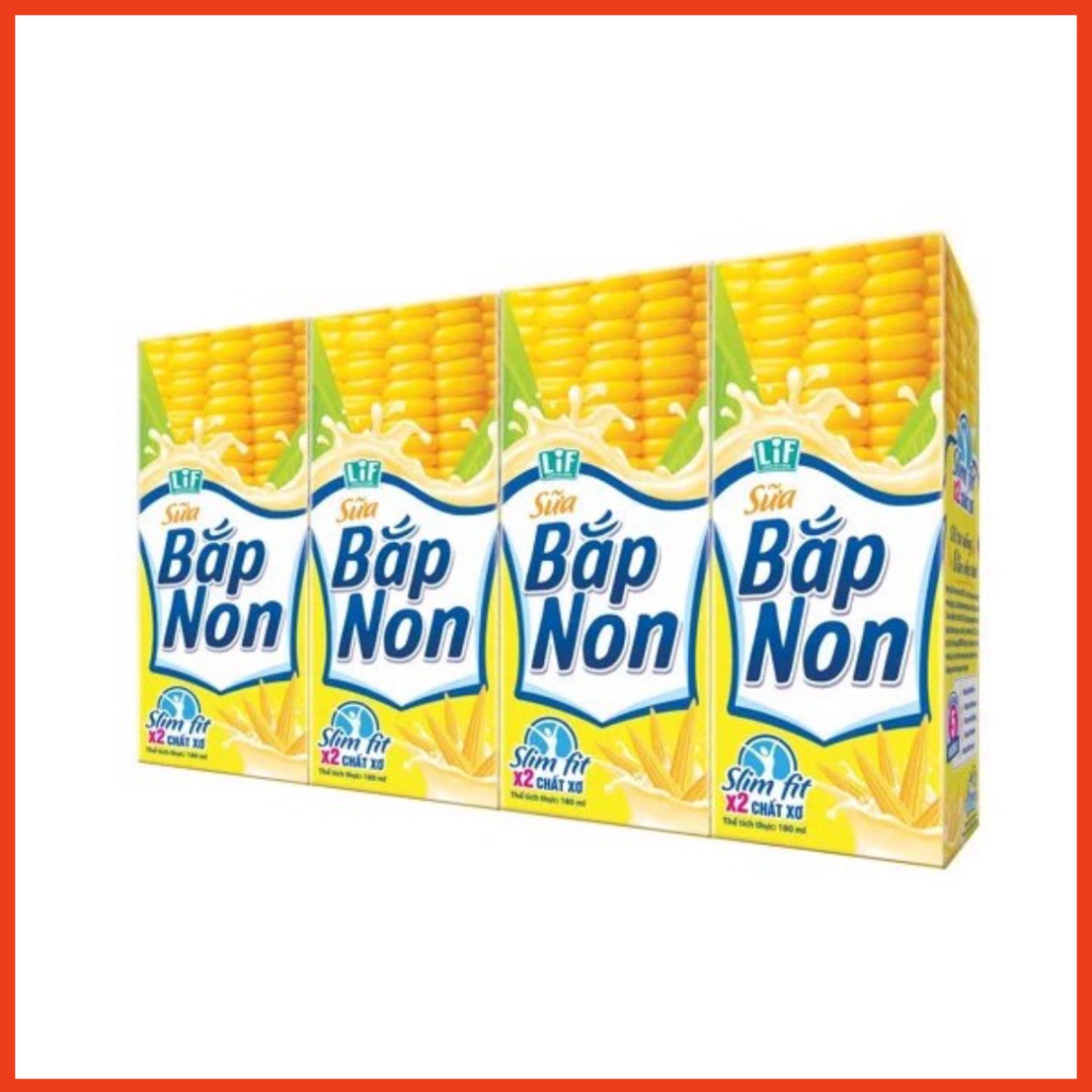 Sữa Bắp Non Thùng 24 Hộp x 180ml