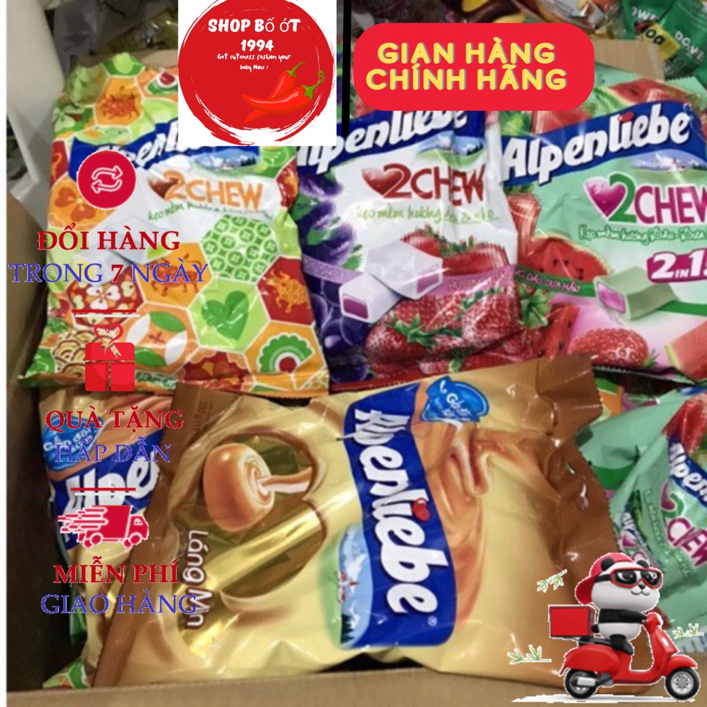 Kẹo Mềm Alpenliebe Gói 25/65 Viên Đủ Vị Shop Bố Ớt