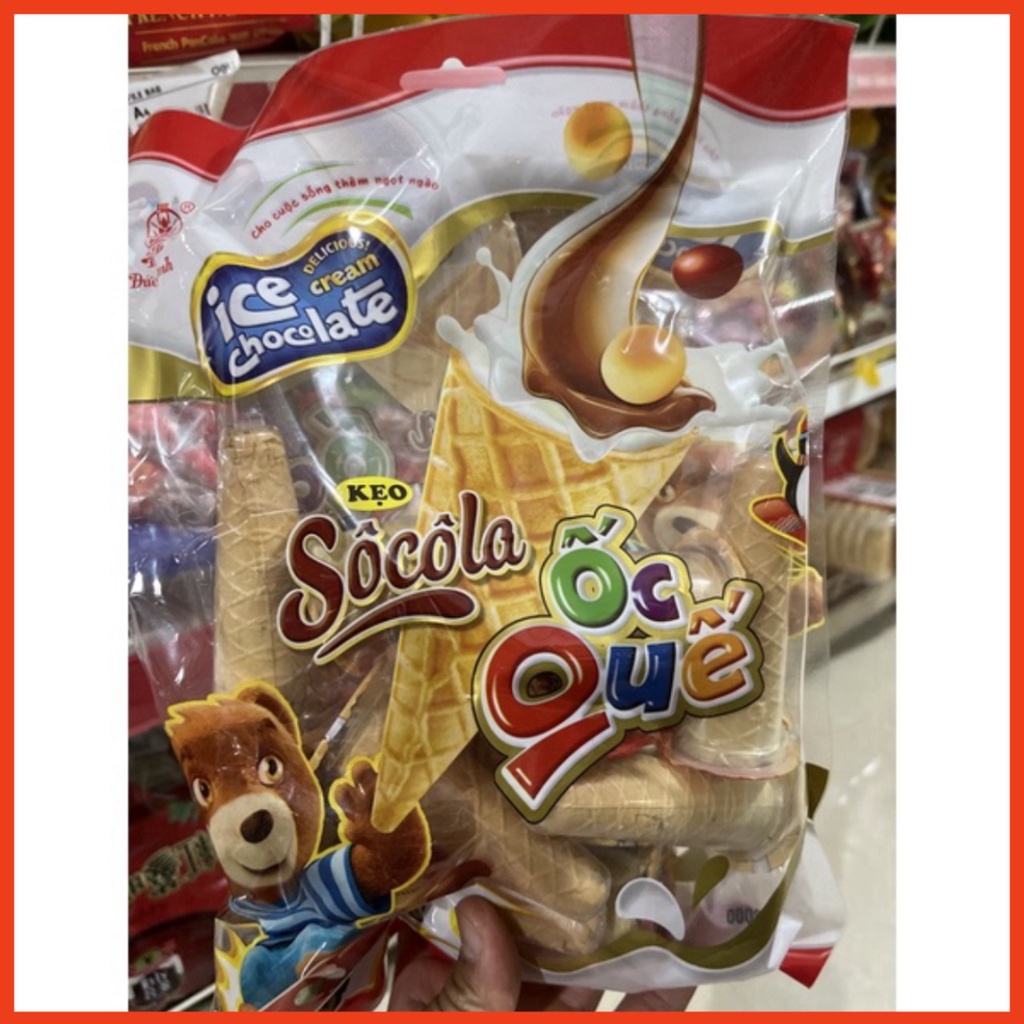Kẹo Ốc Quế Socola Đức Hạnh 300g  (Chính hãng)