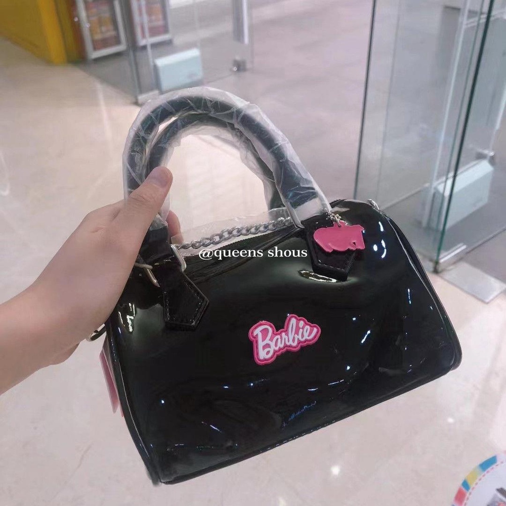 Túi Đeo Chéo Vai Họa Tiết Búp Bê Barbie Màu Hồng Lấp Lánh Phong Cách Mới 2023 Dành Cho Bạn Nữ