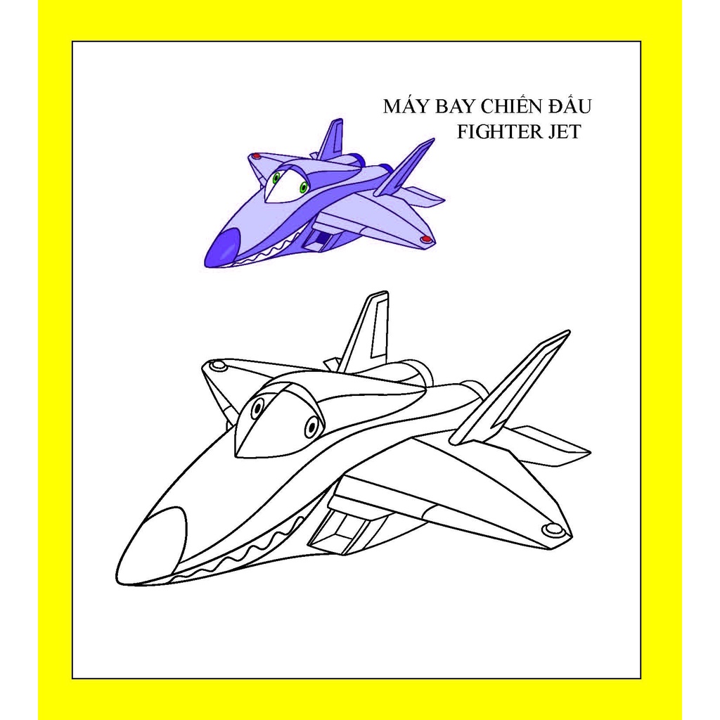 Sách Họa sĩ nhí tô màu - Máy bay và xe cộ