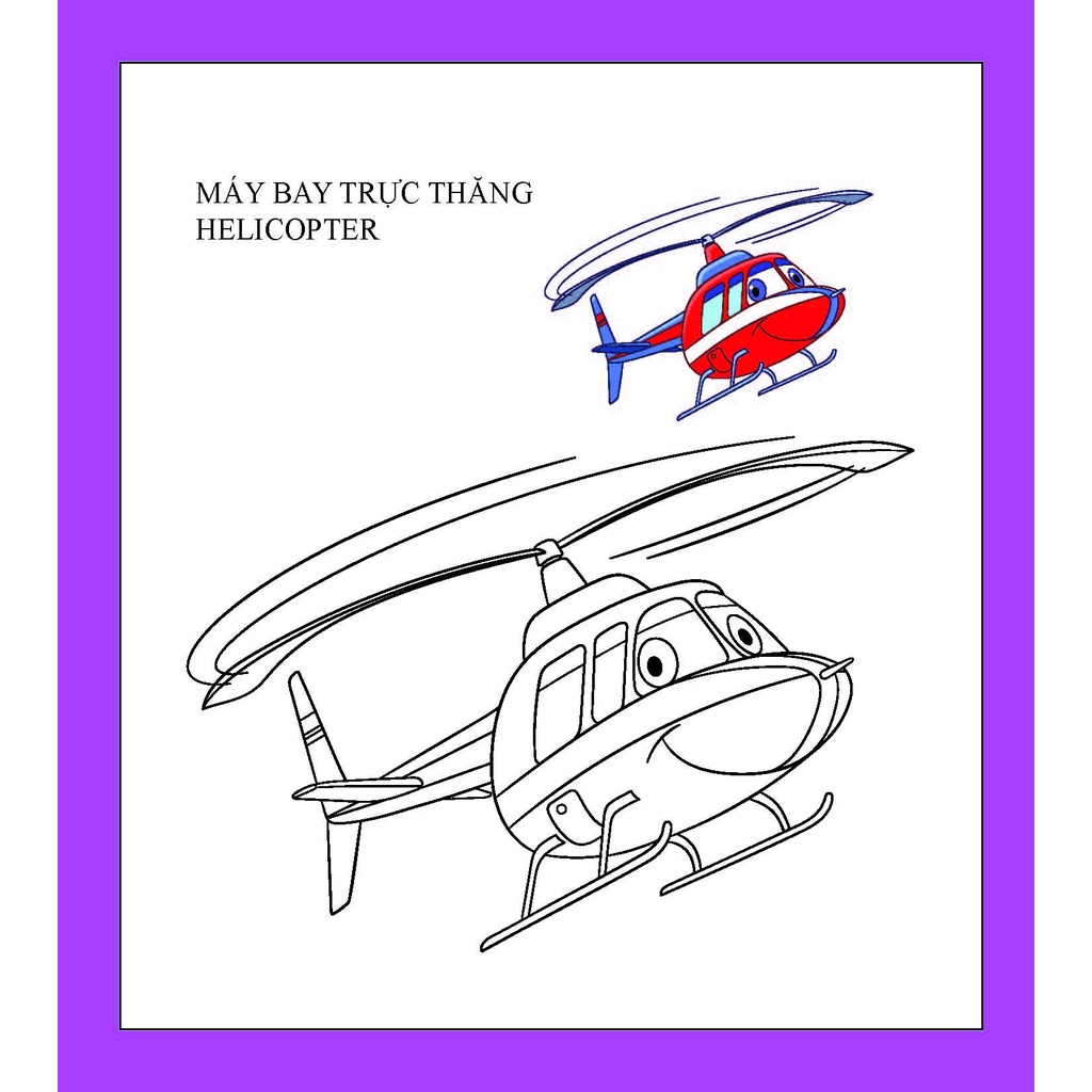 Sách Họa sĩ nhí tô màu - Máy bay và xe cộ