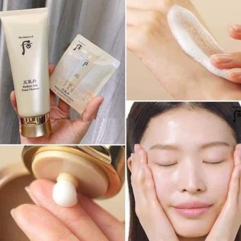 Gói Sữa Rửa Mặt whoo tái sinh da radiant 2ml date T10.2024