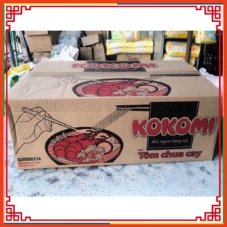  Thùng 100 Gói Mì Tôm cay chua Kokomi 65g gói   Đại lý Ngọc Toản   Chính hãng  